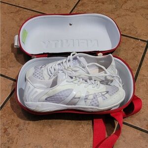 White Nfinity Cheer Shoes with Case